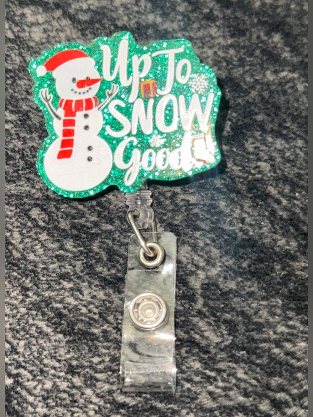 Retractable Christmas Badge Reel